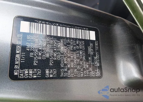 2012 Nissan Juke S from USA, damaged, VIN JN8AF5MV2CT109749